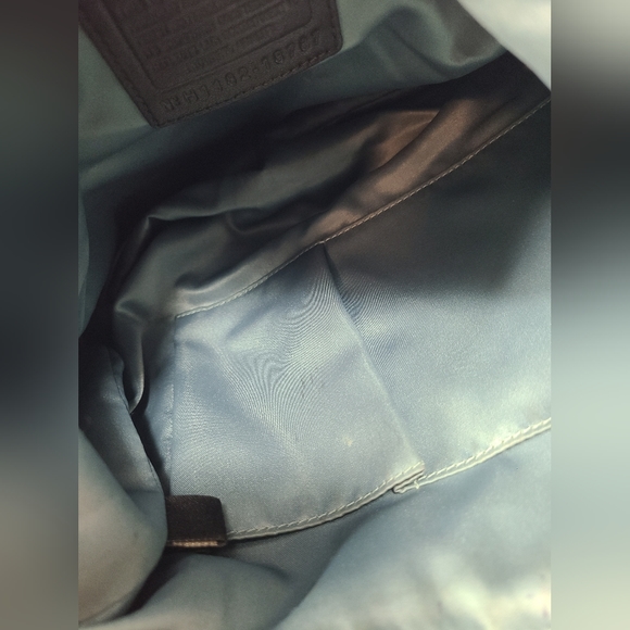 Coach Hobo Bag KRISTIN Chain Link Op Art 18787 Black Silver - Picture 13 of 16